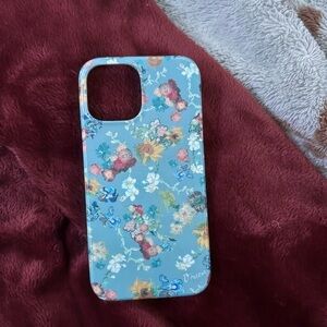Floral Pattern Blue Phone Case
